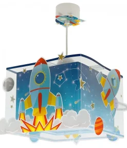 Lustre et lampe suspension enfant Rocket Fusée