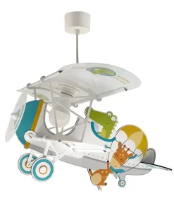 Lustre et lampe suspension enfant avion Petit Crocodile