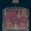 Lustre et lampe suspension enfant Unicorns Licornes