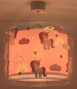 Lustre et lampe suspension enfant Unicorns Licornes