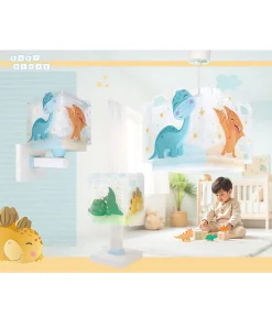 Lustre et lampe suspension enfant Baby Dinos Dinosaures