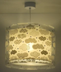 Lustre et lampe suspension enfant Clouds Nuages gris
