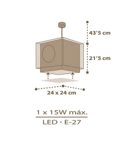 Lustre et lampe suspension enfant Good Night Hibou