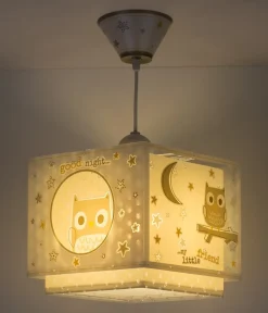Lustre et lampe suspension enfant Good Night Hibou