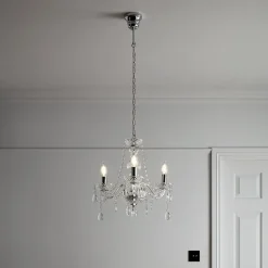 Lustre Gacruz 3 ampoules E14 IP20 argent