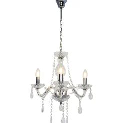 Lustre Gacruz 3 ampoules E14 IP20 argent