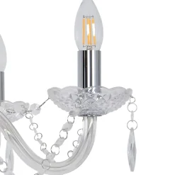 Lustre Gacruz 5 ampoules E14 IP20 argent