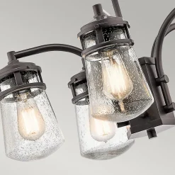 Lustre intérieur Lyndon 5 lumières - Bronze architectural