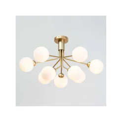 Lustre élégant doré à 9 boules - Audrey
