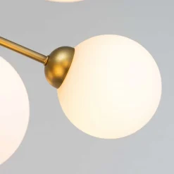 Lustre élégant doré à 9 boules - Audrey