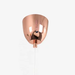 Lustre Suspendu au Plafond au Design cran Semi-sphérique Rose avec Finitions Hautement Réfléchissantes E27 G45