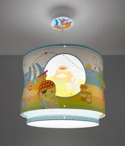 Lustre Suspension Pour Enfant Pirate Island Île Des Pirates