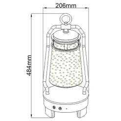 Lyndon Lanterne portable à haut-parleur Bluetooth