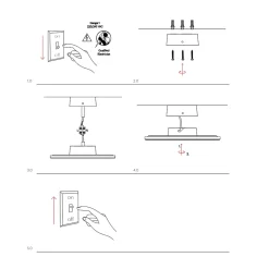 Mac Wall Legno - Applique murale LED 15W avec interrupteur CCT 2700 K/3200 K/4000K en aluminium, 360 degrés - Beneito & Faure