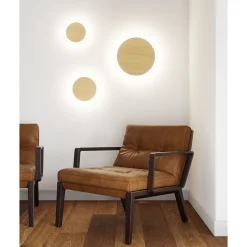 Mac Wall Legno - Applique murale LED 15W avec interrupteur CCT 2700 K/3200 K/4000K en aluminium, 360 degrés - Beneito & Faure