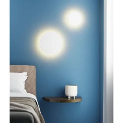 Mac Wall XL Blanc - Applique murale LED 20W avec interrupteur CCT, 2700 K/3200 K/4000K, aluminium, 360 degrés - Beneito & Faure