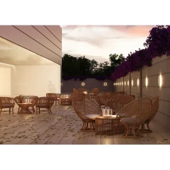 Mac Wall XL Blanc - Applique murale LED 20W avec interrupteur CCT, 2700 K/3200 K/4000K, aluminium, 360 degrés - Beneito & Faure