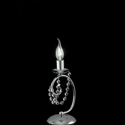 Magda Lampe de table 1 lumière en fer chromé H.27 d.13 BL146-LT-CR