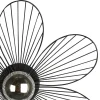 Mathias - Applique FLORA en métal Noir, compatbile culot E27, 25W - APFLORAN
