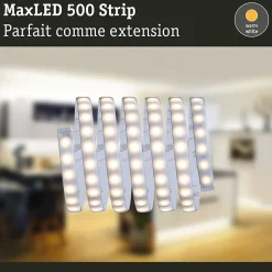 MaxLED 500 Strip LED bande individuelle 2,5m blanc chaud revêtue 15W 550lm/m 2700K