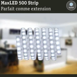 MaxLED 500 Strip LED bande individuelle 2,5m blanc lumière du jour revêtue 15W 550lm/m 6500K