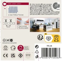 MaxLED 500 Strip LED bande individuelle 2,5m blanc lumière du jour revêtue 15W 550lm/m 6500K