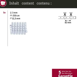 MaxLED 500 Strip LED bande individuelle 2,5m blanc lumière du jour revêtue 15W 550lm/m 6500K