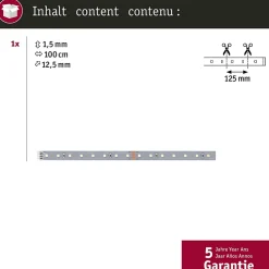 MaxLED 500 Strip LED bande individuelle 1m blanc neutre 3,6W 550lm/m 4000K