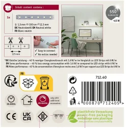 MaxLED 500 Strip LED bande individuelle 1m blanc neutre 3,6W 550lm/m 4000K