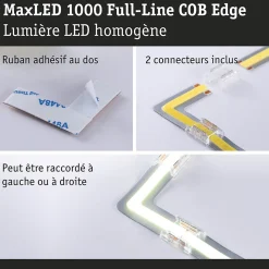 MaxLED 1000 Strip LED COB Edge 90 Blanc lumière du jour 0,6W 2133lm m 6500K