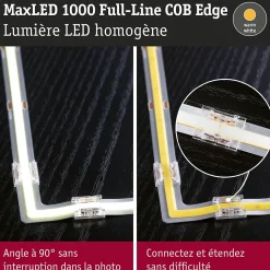 MaxLED 1000 Strip LED COB 0,03m Blanc chaud 0,6W 1800lm/m 2700K