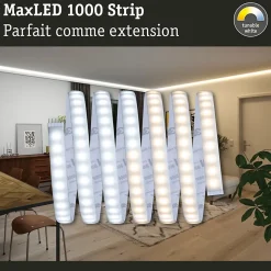 MaxLED 1000 Strip LED Extension 2,5m Tunable White revêtue 27W 1020lm/m Tunable White
