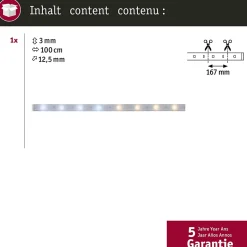 MaxLED 250 Strip LED Extension 1m Tunable White revêtue 4W 270lm/m Tunable White