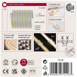 MaxLED 1000 Strip LED Extension COB 2,5m Tunable White 23,5W 1200lm/m Tunable White