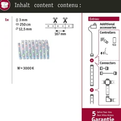 MaxLED 250 Strip LED Extension 2,5m RGBW+ revêtue 17W 270lm/m RGBW+