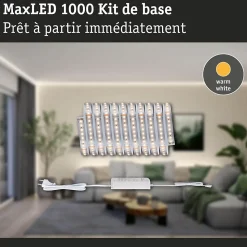 MaxLED 1000 Strip LED Kit de base 3m Blanc chaud 22W 1100lm/m 2700K 40VA