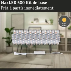 MaxLED 500 Strip LED Kit de base 10m blanc chaud 28W 550lm/m 2700K 40VA