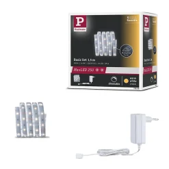 MaxLED 250 Strip LED Kit de base 1,5m 2700K 1,5m revêtue IP44 6W 300lm/m 30 LEDs/m 2700K 24VA