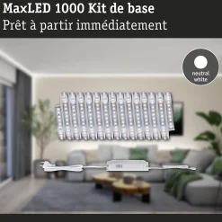 MaxLED 1000 Strip LED Kit de base 5m Blanc neutre 30W 1100lm/m 4000K 60VA