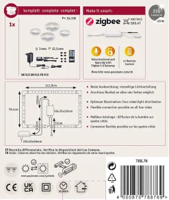 MaxLED 250 Strip LED Kit de base 4,3m RGBW+ 4,3m revêtue 22W 233lm/m 28 LEDs/m RGBW+ 24VA