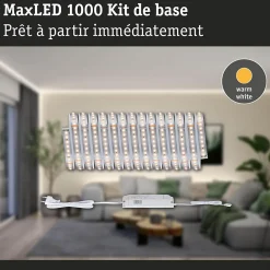 MaxLED 1000 Strip LED Kit de base 5m Blanc chaud 30W 1100lm/m 2700K 60VA