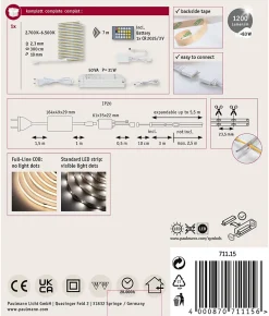 MaxLED 1000 Strip LED Kit de base COB 3m Tunable White 25,5W 1200lm/m Tunable White 50VA
