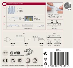 MaxLED 1000 Strip LED Kit de base 1,5m Tunable White revêtue 17W 1020lm/m Tunable White 40VA