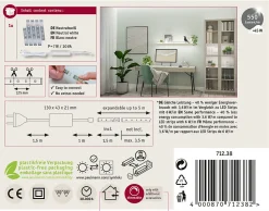 MaxLED 500 Strip LED Kit de base 1,5m blanc neutre 5,5W 550lm/m 4000K 20VA