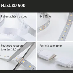 MaxLED 500 Strip LED Kit de base 1,5m blanc neutre 5,5W 550lm/m 4000K 20VA