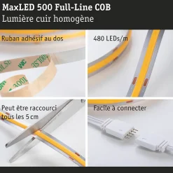 MaxLED 500 Strip LED Kit de base COB 3m 6500K 19W 600lm/m 6500K 36VA