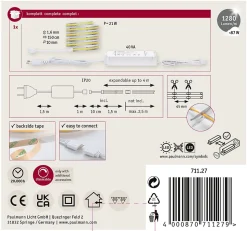 MaxLED 1000 Strip LED Kit de base COB 1,5m Blanc lumière du jour 18W 1280lm/m 6500K 40VA
