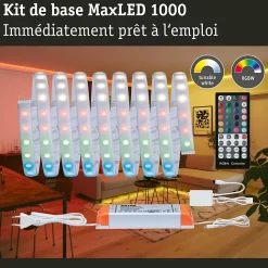 MaxLED 1000 Strip LED Kit de base 3m RGBW revêtue 33W 1000lm/m RGBW+ 75VA