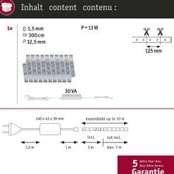 MaxLED 500 Strip LED Kit de base 3m blanc neutre 11W 550lm/m 4000K 30VA