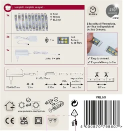 MaxLED 250 Strip LED Kit de base 3m Tunable White 3m 11W 270lm/m 30 LEDs/m Tunable White 24VA